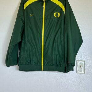 Nike Men's Green and Yellow Jacket Sz Large